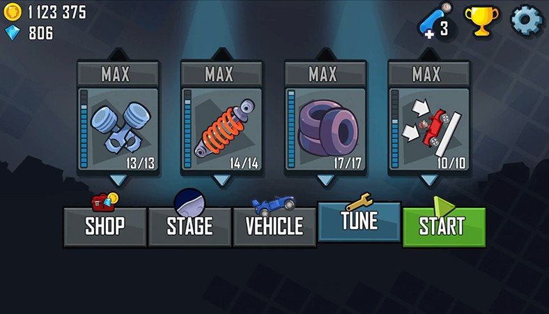 Hill Climb Racing на Андроид