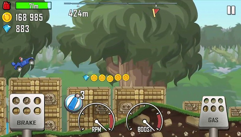 Hill Climb Racing на Андроид